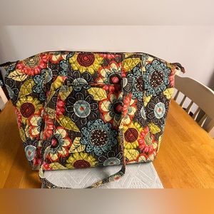 Vera Bradley Travel Bag Flower Shower
